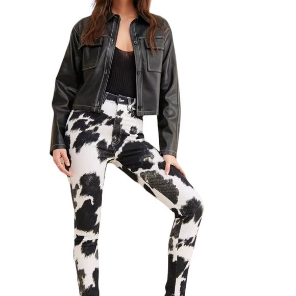 Who wore what NWT size 25 black and white stiletto slit. Retails for $168. - Picture 5 of 10